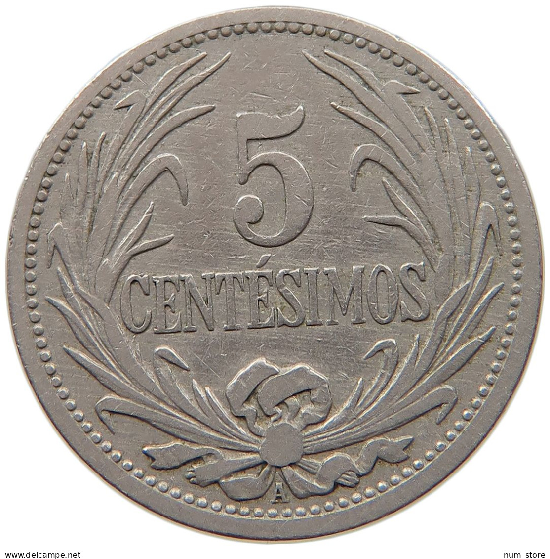 URUGUAY 5 CENTESIMOS 1909  #MA 067122 - Uruguay