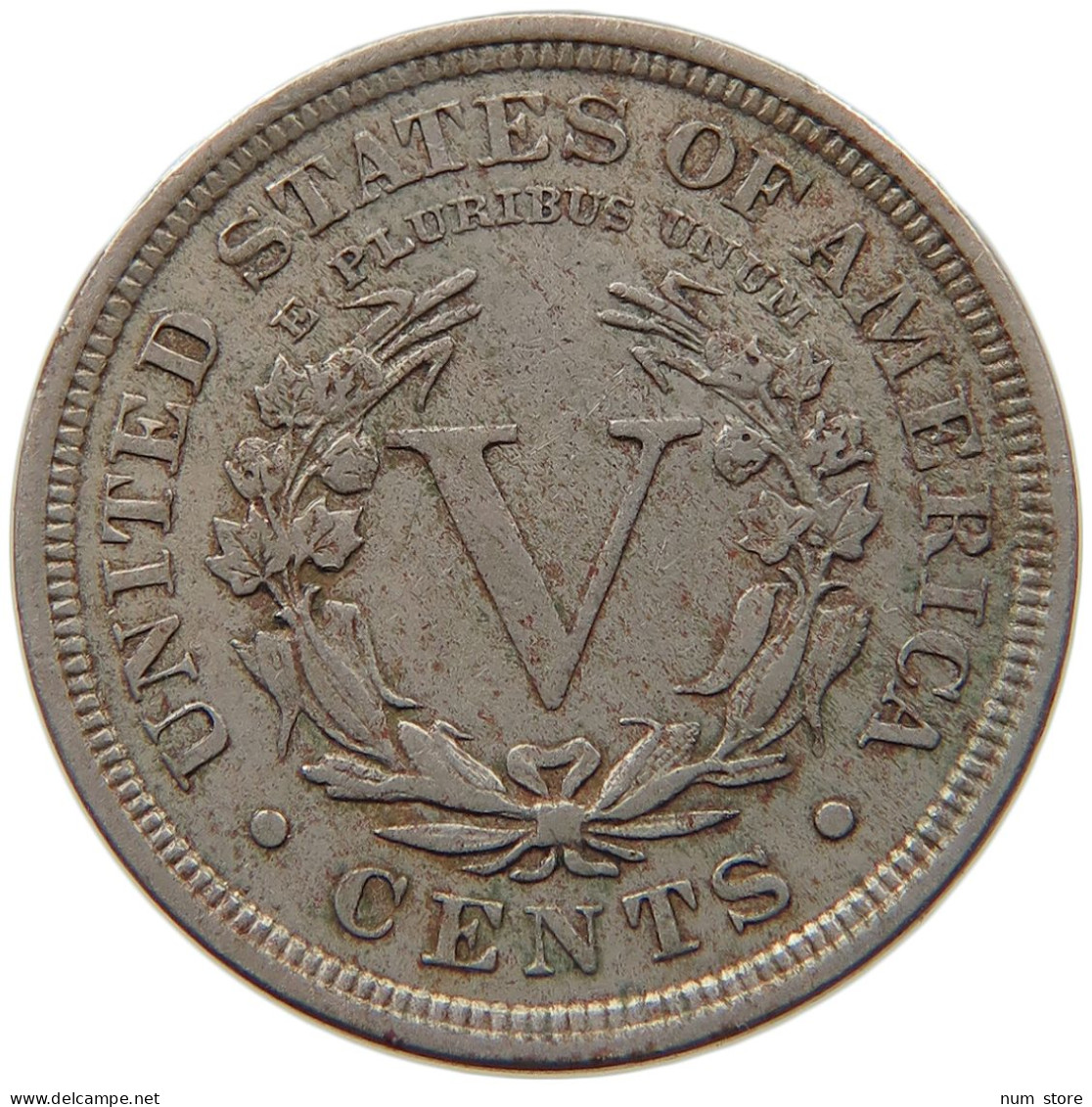 UNITED STATES OF AMERICA NICKEL 1907  #MA 099783 - 1883-1913: Liberty