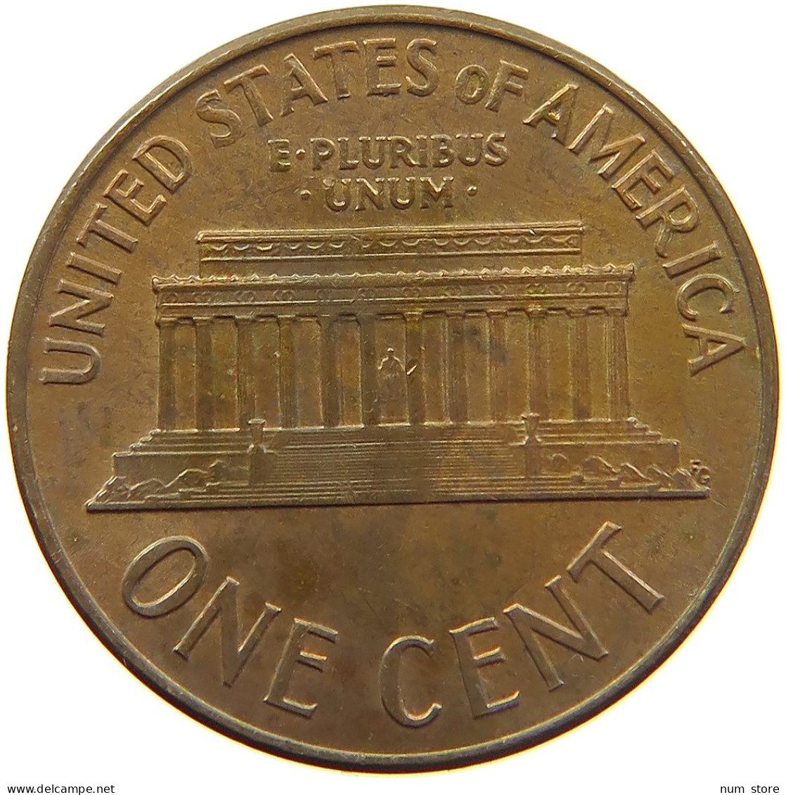 UNITED STATES OF AMERICA CENT 1965 LINCOLN MEMORIAL #MA 073215 - 1959-…: Lincoln, Memorial Reverse