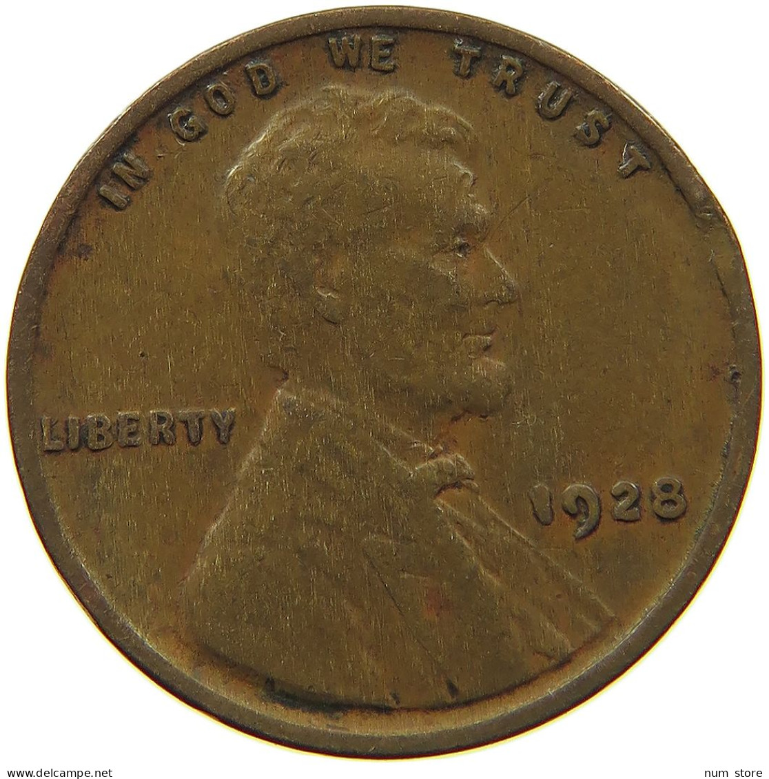 UNITED STATES OF AMERICA CENT 1928 LINCOLN WHEAT #MA 100778 - 1909-1958: Lincoln, Wheat Ears Reverse