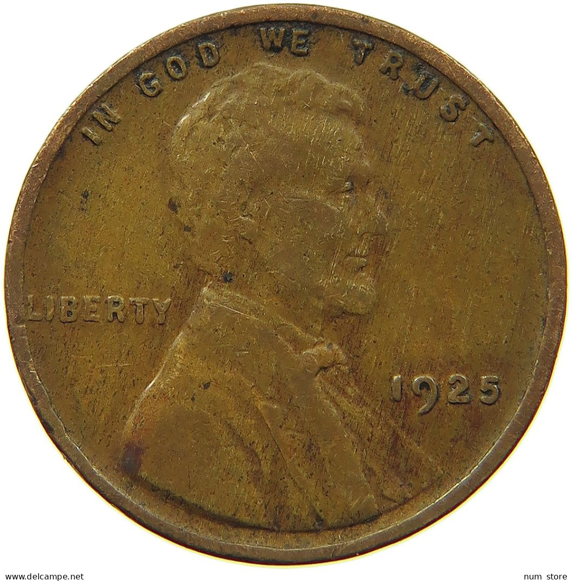 UNITED STATES OF AMERICA CENT 1925 LINCOLN WHEAT #MA 100781 - 1909-1958: Lincoln, Wheat Ears Reverse