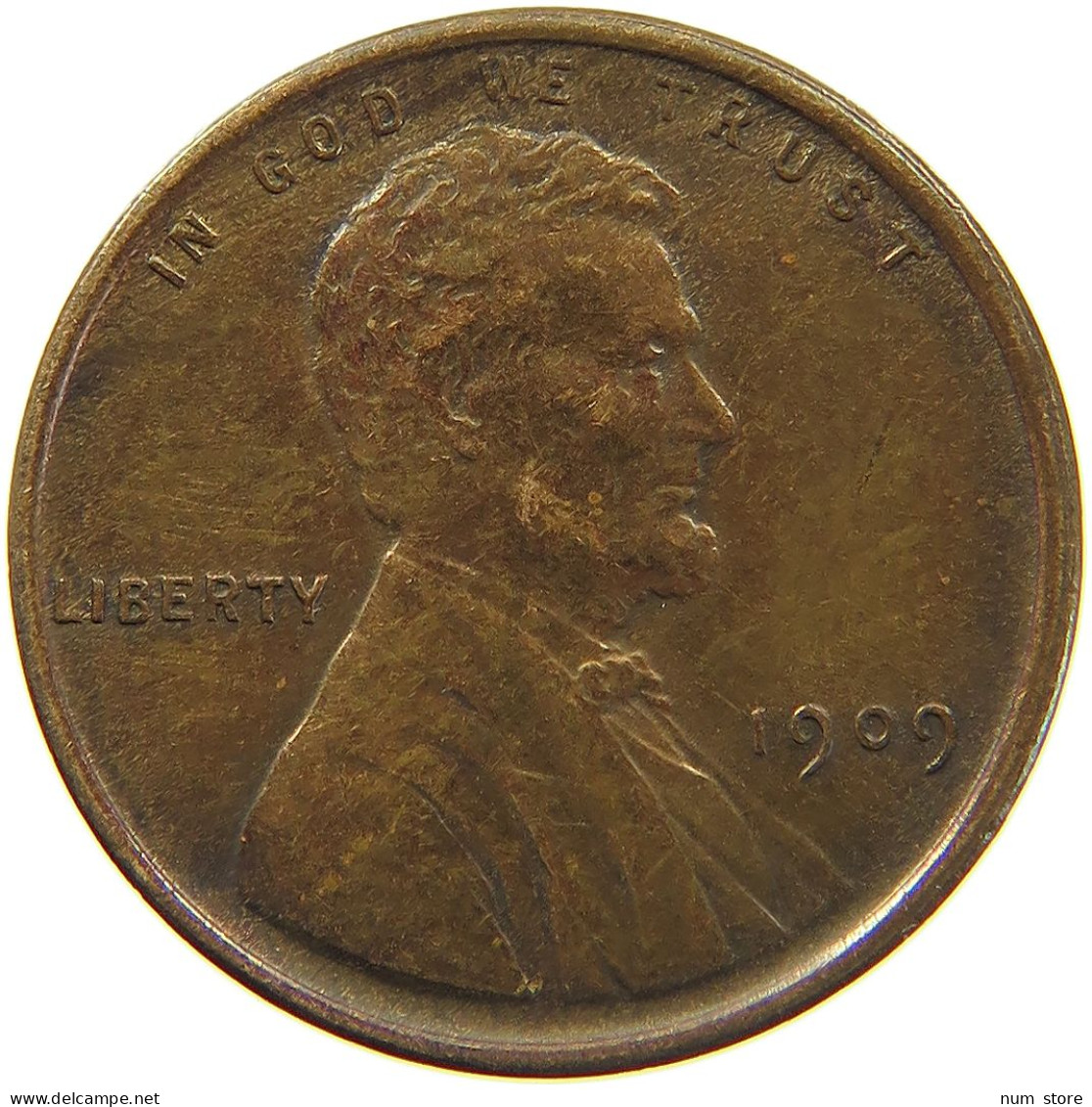 UNITED STATES OF AMERICA CENT 1909 LINCOLN WHEAT #MA 103874 - 1909-1958: Lincoln, Wheat Ears Reverse