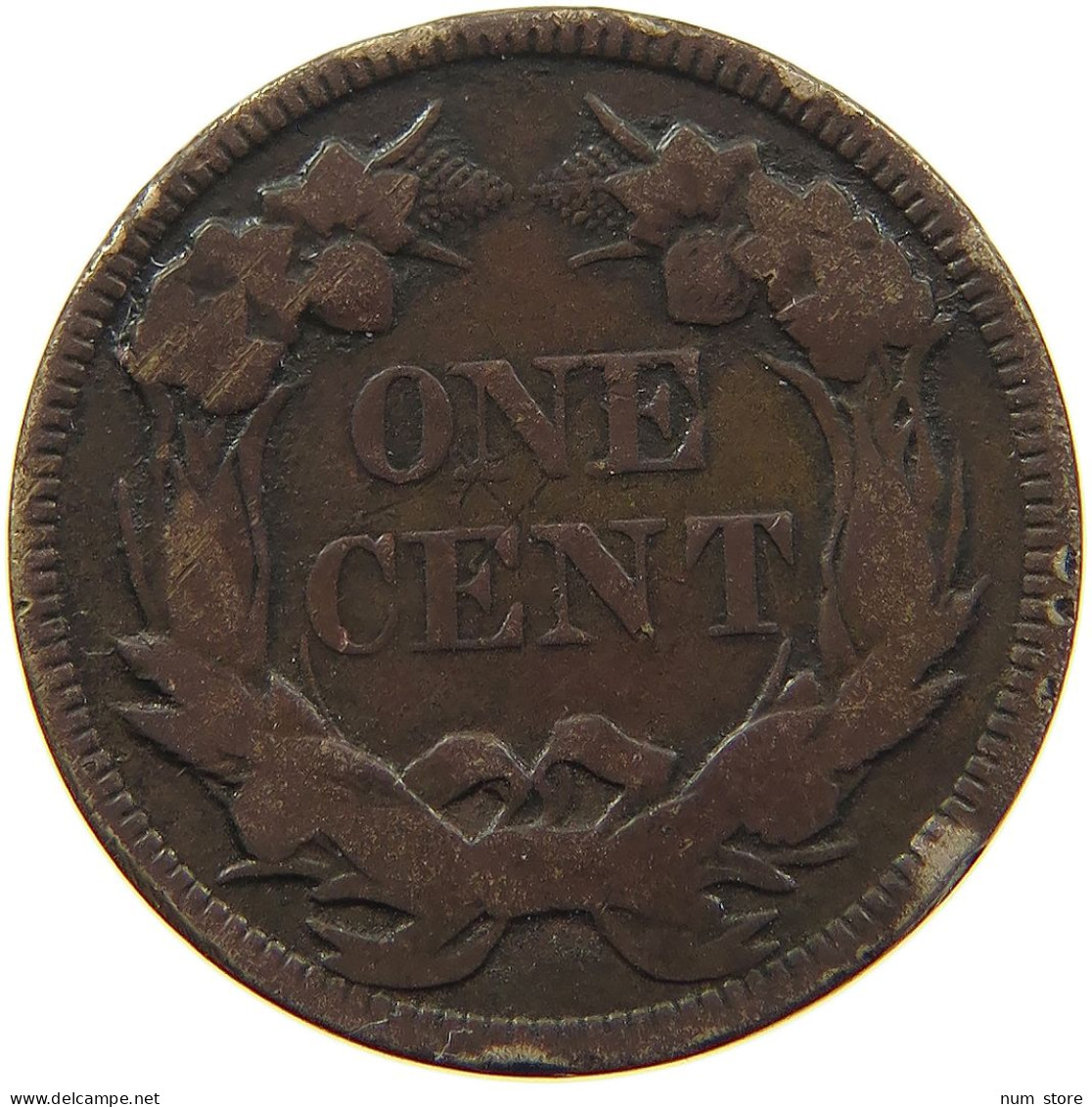 UNITED STATES OF AMERICA CENT 1857 FLYING EAGLE #MA 100786 - 1856-1858: Flying Eagle (Aigle Volant)