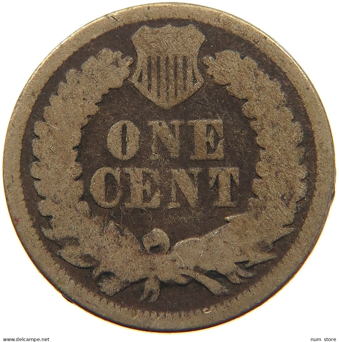 UNITED STATES OF AMERICA CENT 1862 INDIAN HEAD #MA 100795 - 1859-1909: Indian Head