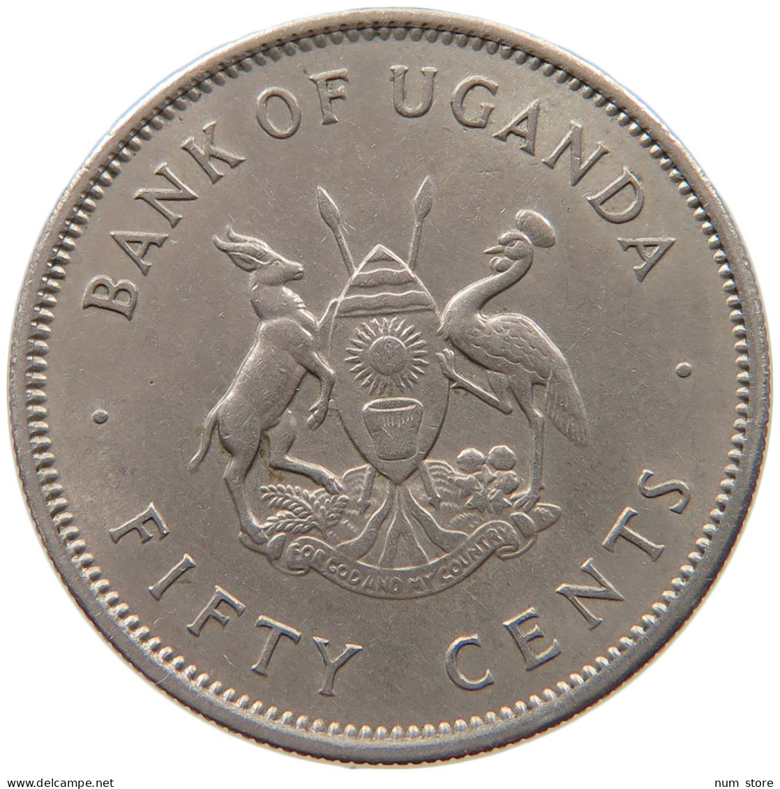 UGANDA 50 CENTS 1966  #MA 066956 - Ouganda