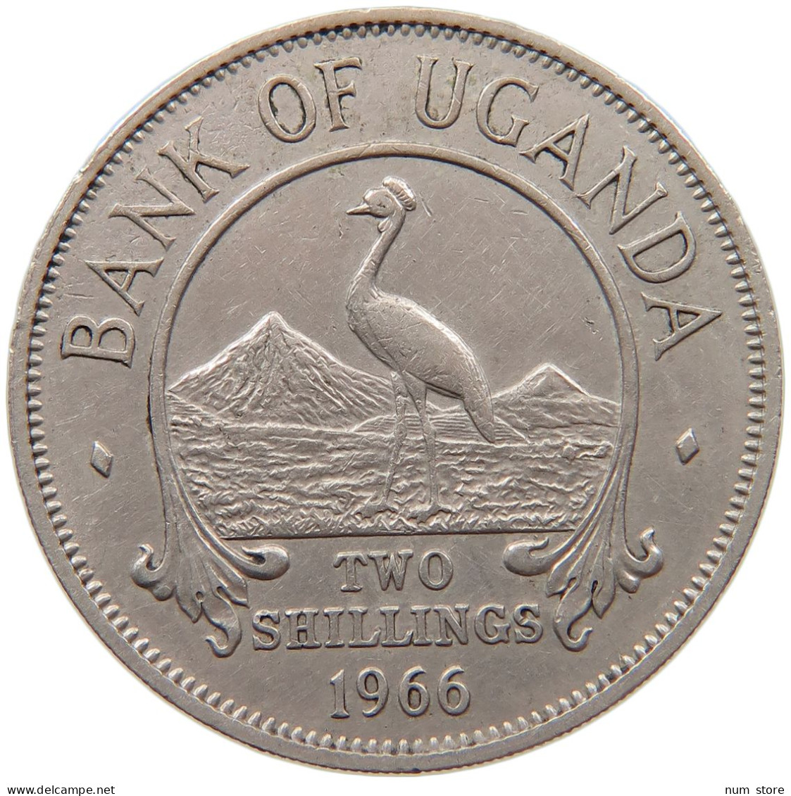 UGANDA 2 SHILLINGS 1966  #MA 066953 - Oeganda