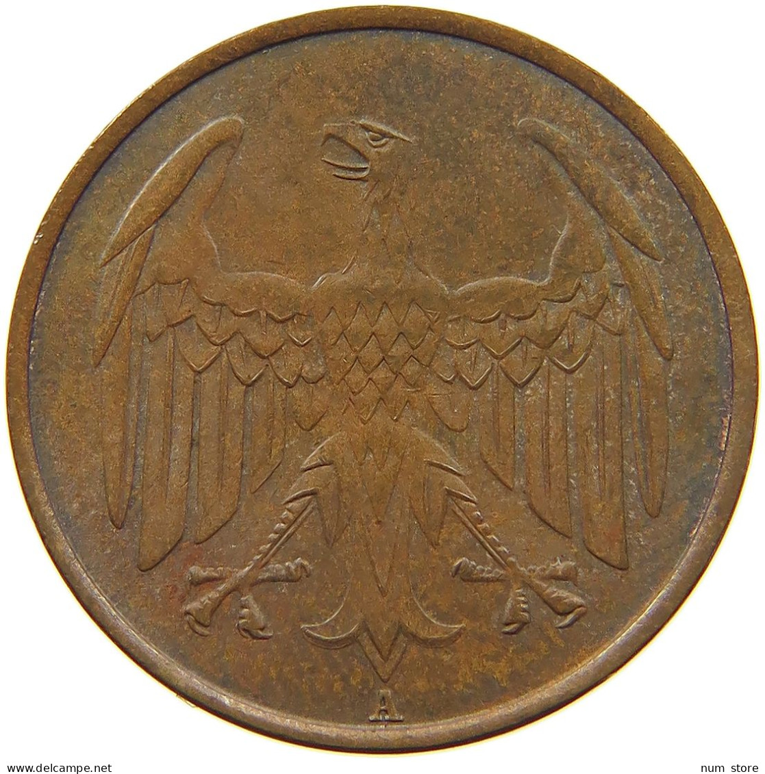 WEIMARER REPUBLIK 4 PFENNIG 1932 A  #MA 022458 - 4 Reichspfennig