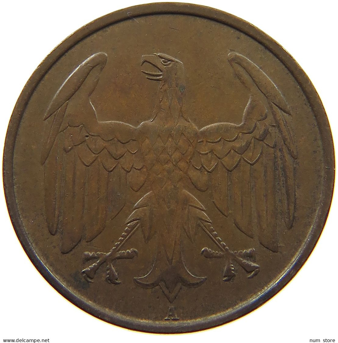 WEIMARER REPUBLIK 4 PFENNIG 1932 A  #MA 021766 - 4 Reichspfennig