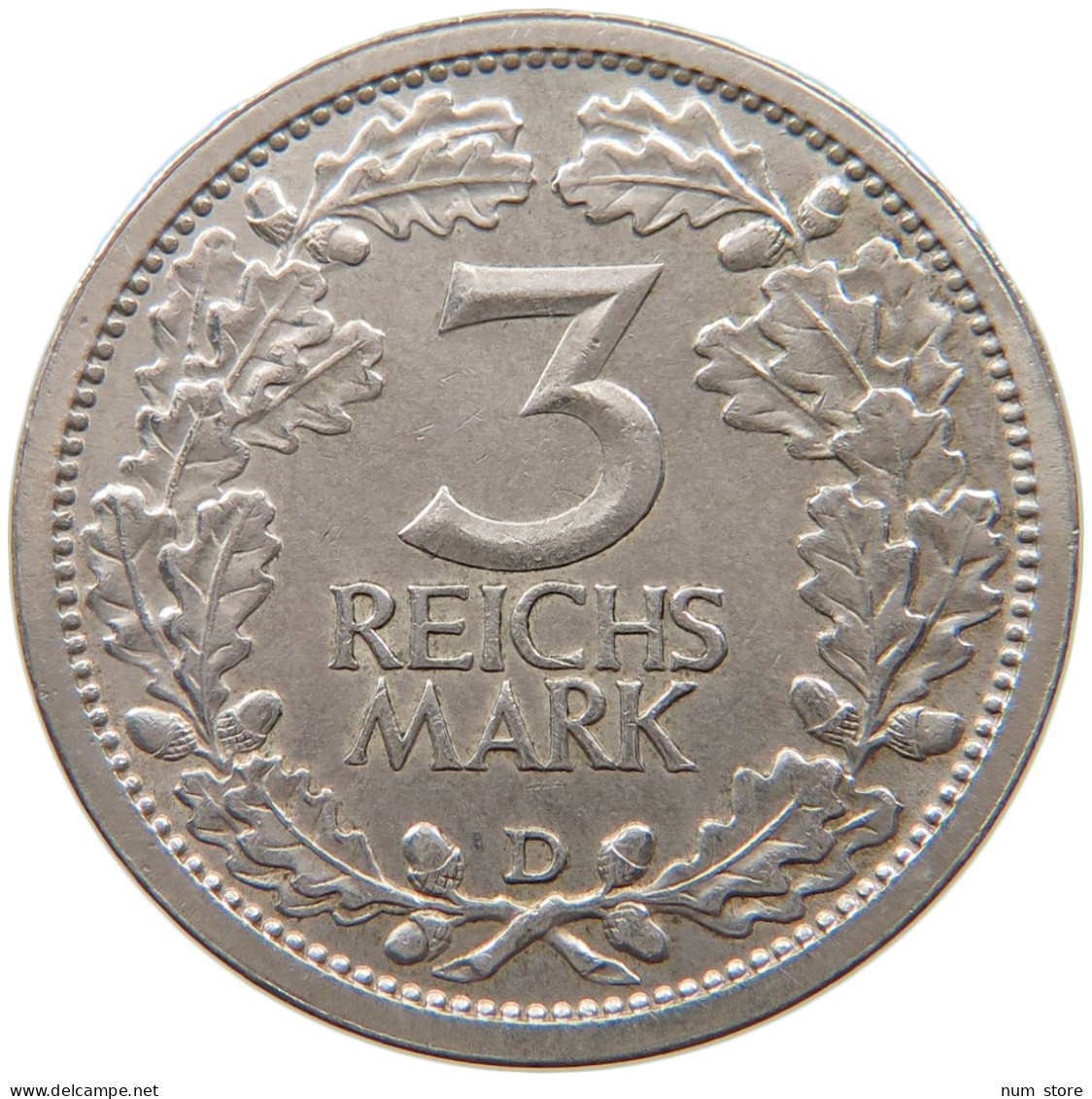 WEIMARER REPUBLIK 3 MARK 1931  #MA 000001 - 3 Mark & 3 Reichsmark