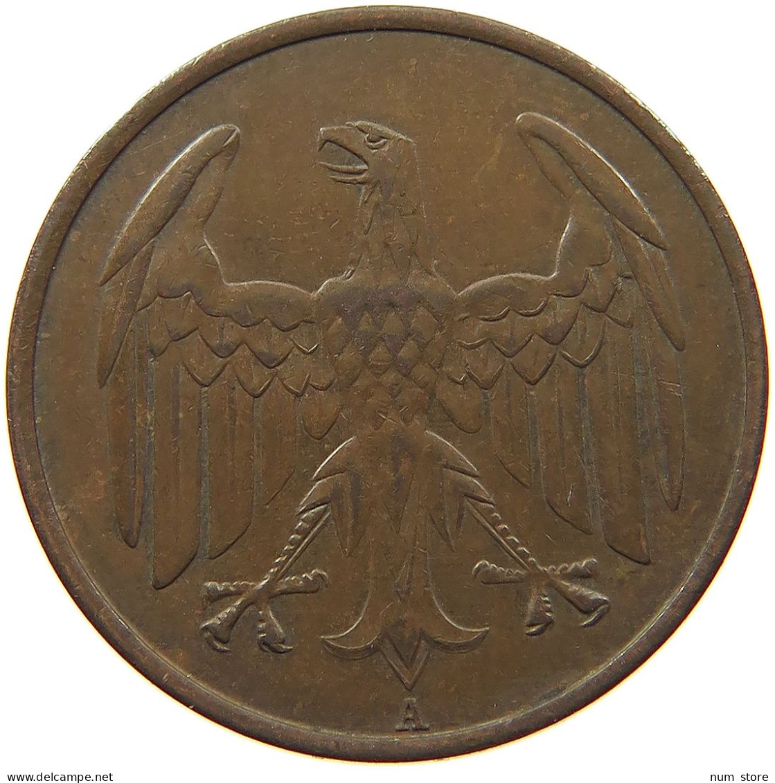 WEIMARER REPUBLIK 4 PFENNIG 1932 A  #MA 099909 - 4 Reichspfennig