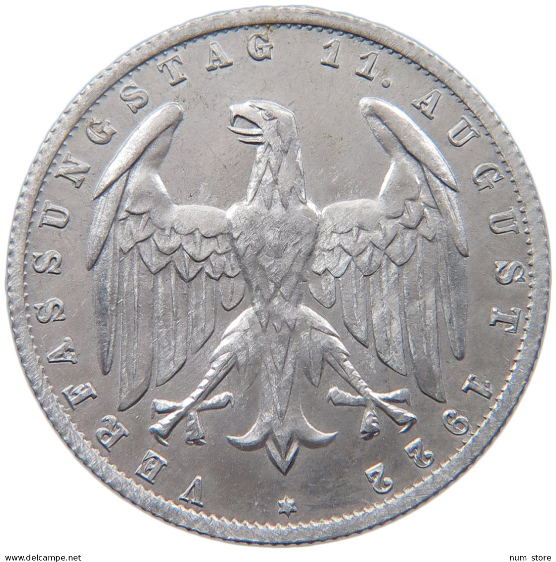 WEIMARER REPUBLIK 3 MARK 1922 G  #MA 098630 - 3 Marcos & 3 Reichsmark