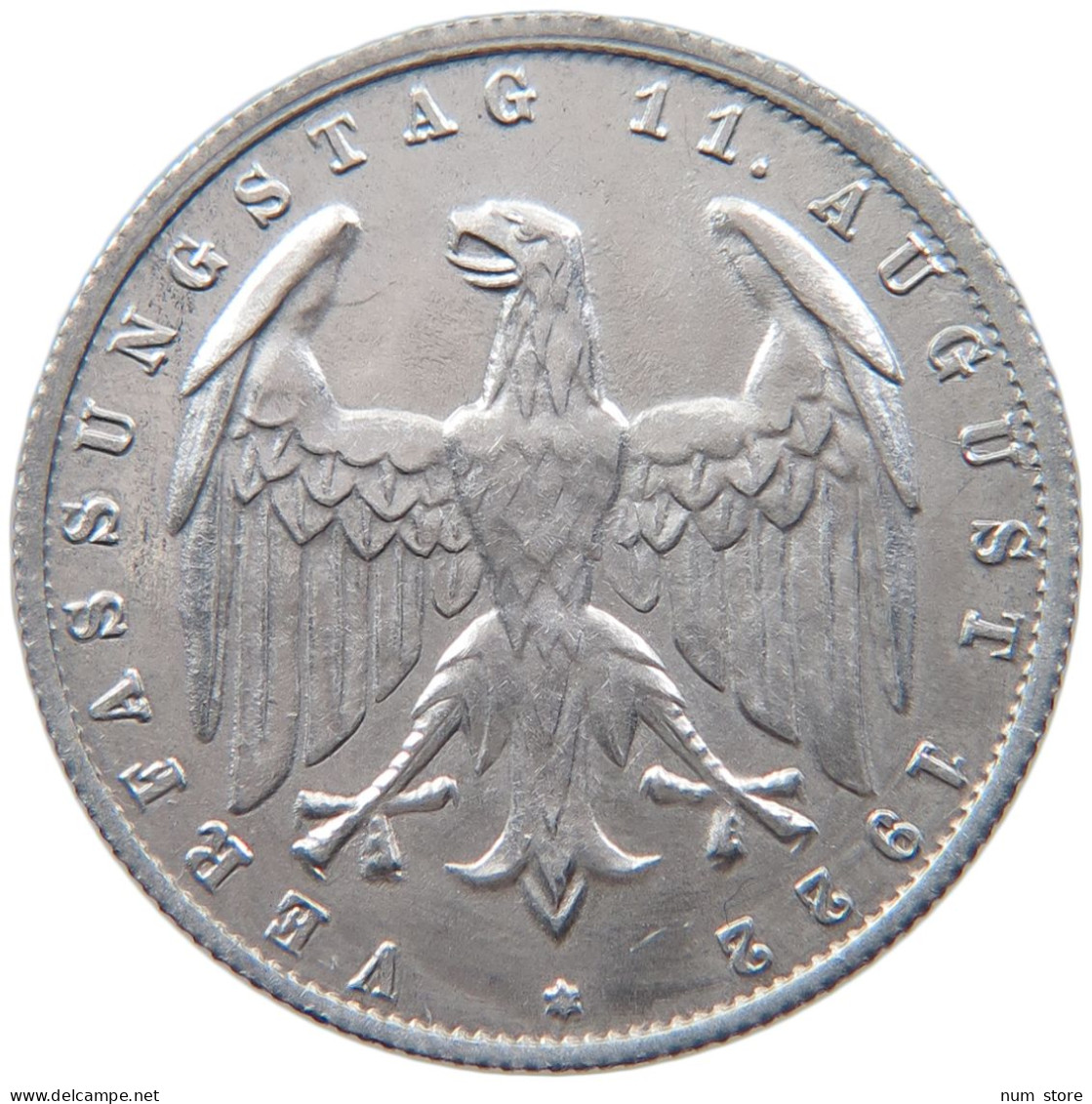 WEIMARER REPUBLIK 3 MARK 1922 G  #MA 098624 - 3 Marcos & 3 Reichsmark