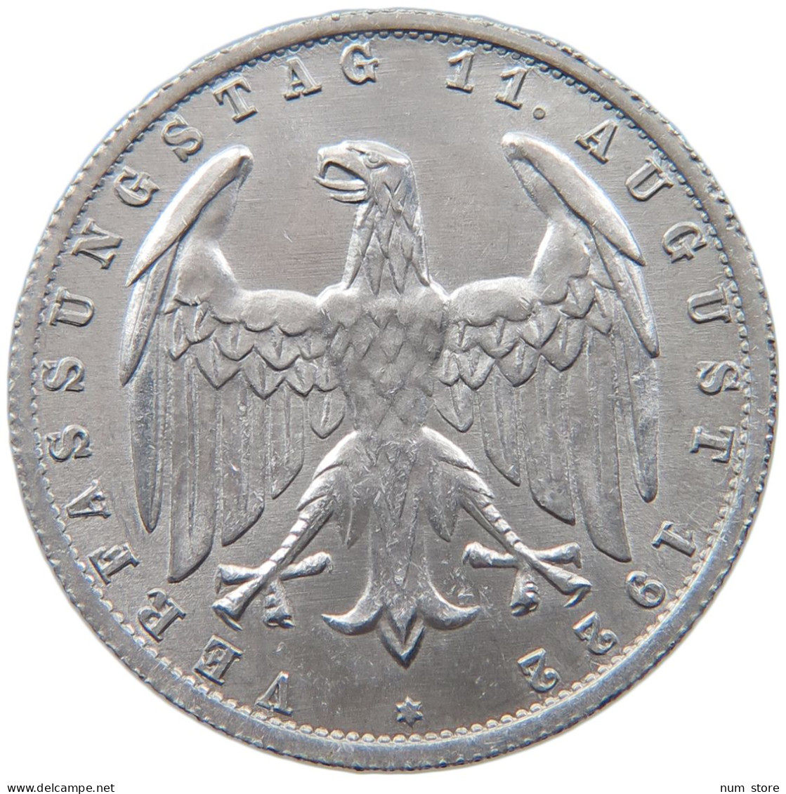 WEIMARER REPUBLIK 3 MARK 1922 A  #MA 098631 - 3 Marcos & 3 Reichsmark