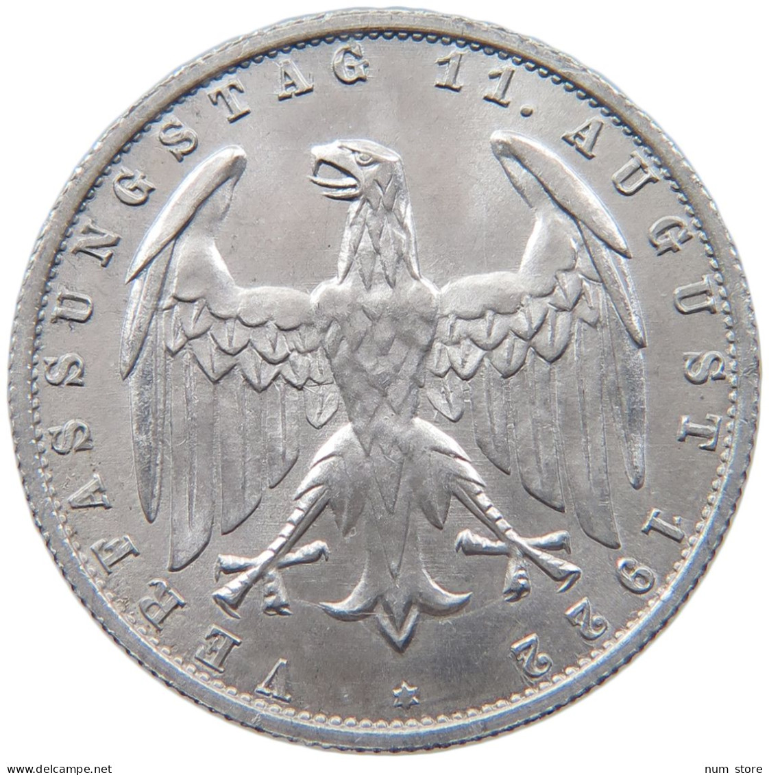 WEIMARER REPUBLIK 3 MARK 1922 A  #MA 098629 - 3 Marcos & 3 Reichsmark