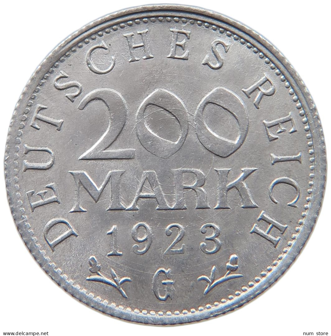 WEIMARER REPUBLIK 200 MARK 1923 G  #MA 098796 - 200 & 500 Mark