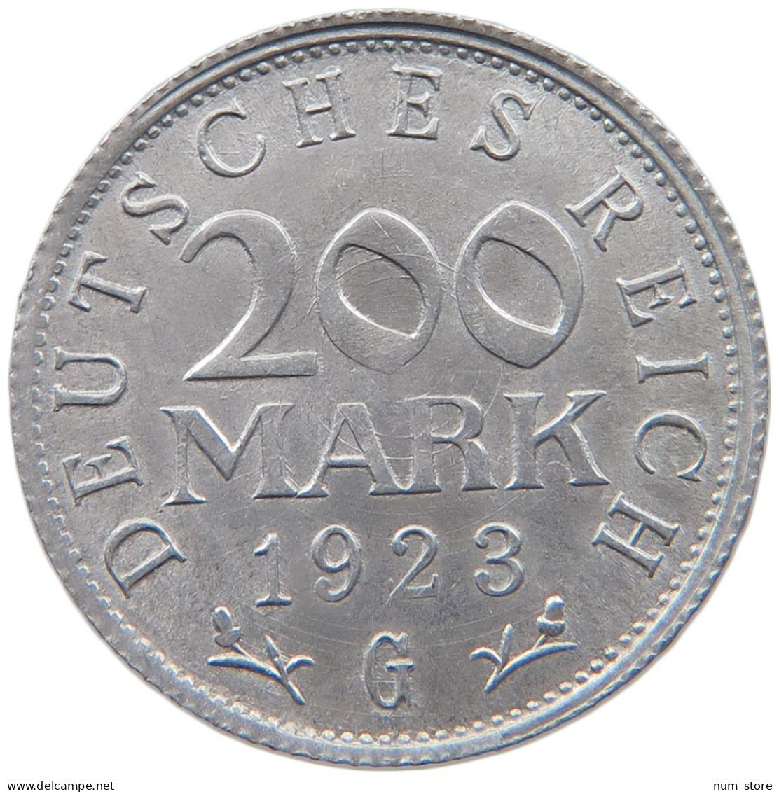 WEIMARER REPUBLIK 200 MARK 1923 G  #MA 098781 - 200 & 500 Mark