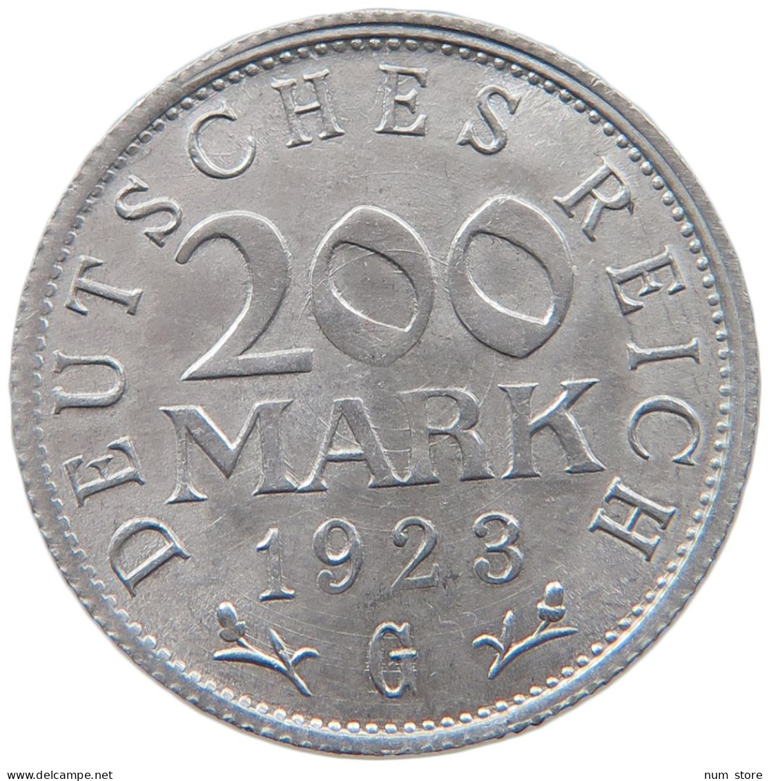 WEIMARER REPUBLIK 200 MARK 1923 G  #MA 098778 - 200 & 500 Mark