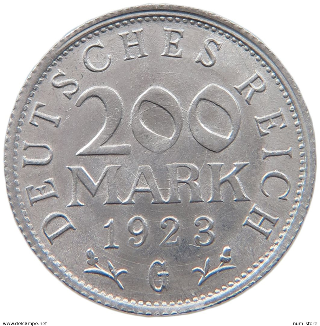 WEIMARER REPUBLIK 200 MARK 1923 G  #MA 098784 - 200 & 500 Mark