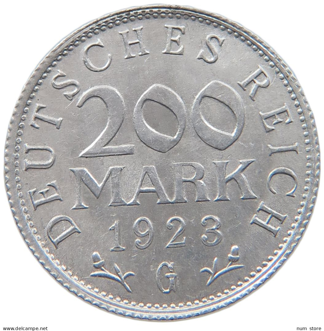 WEIMARER REPUBLIK 200 MARK 1923 G  #MA 098792 - 200 & 500 Mark