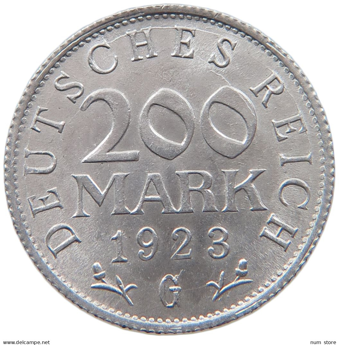 WEIMARER REPUBLIK 200 MARK 1923 G  #MA 098786 - 200 & 500 Mark