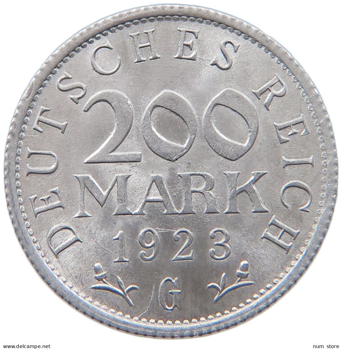 WEIMARER REPUBLIK 200 MARK 1923 G  #MA 098787 - 200 & 500 Mark