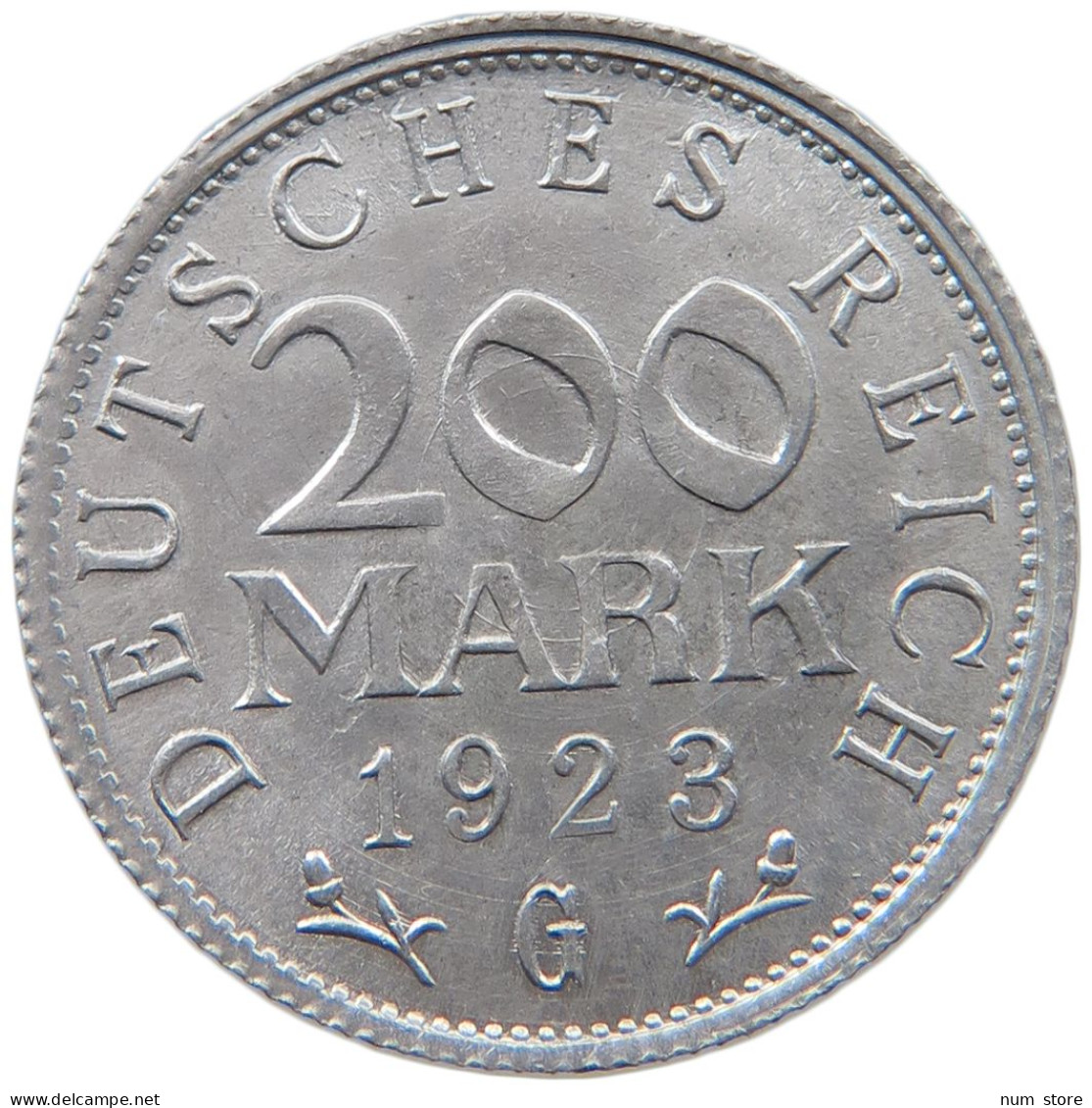 WEIMARER REPUBLIK 200 MARK 1923 G  #MA 098774 - 200 & 500 Mark