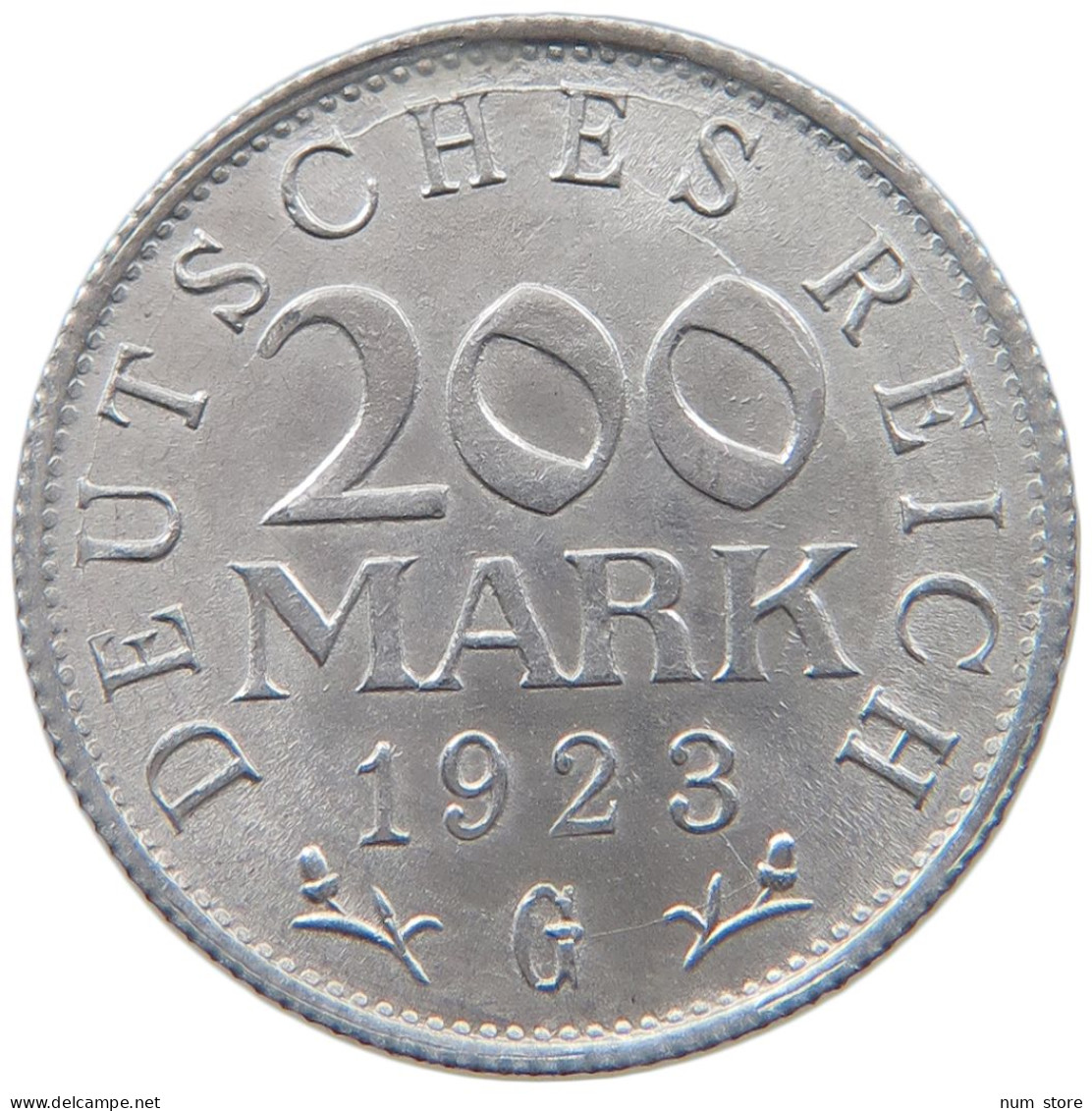 WEIMARER REPUBLIK 200 MARK 1923 G  #MA 098769 - 200 & 500 Mark