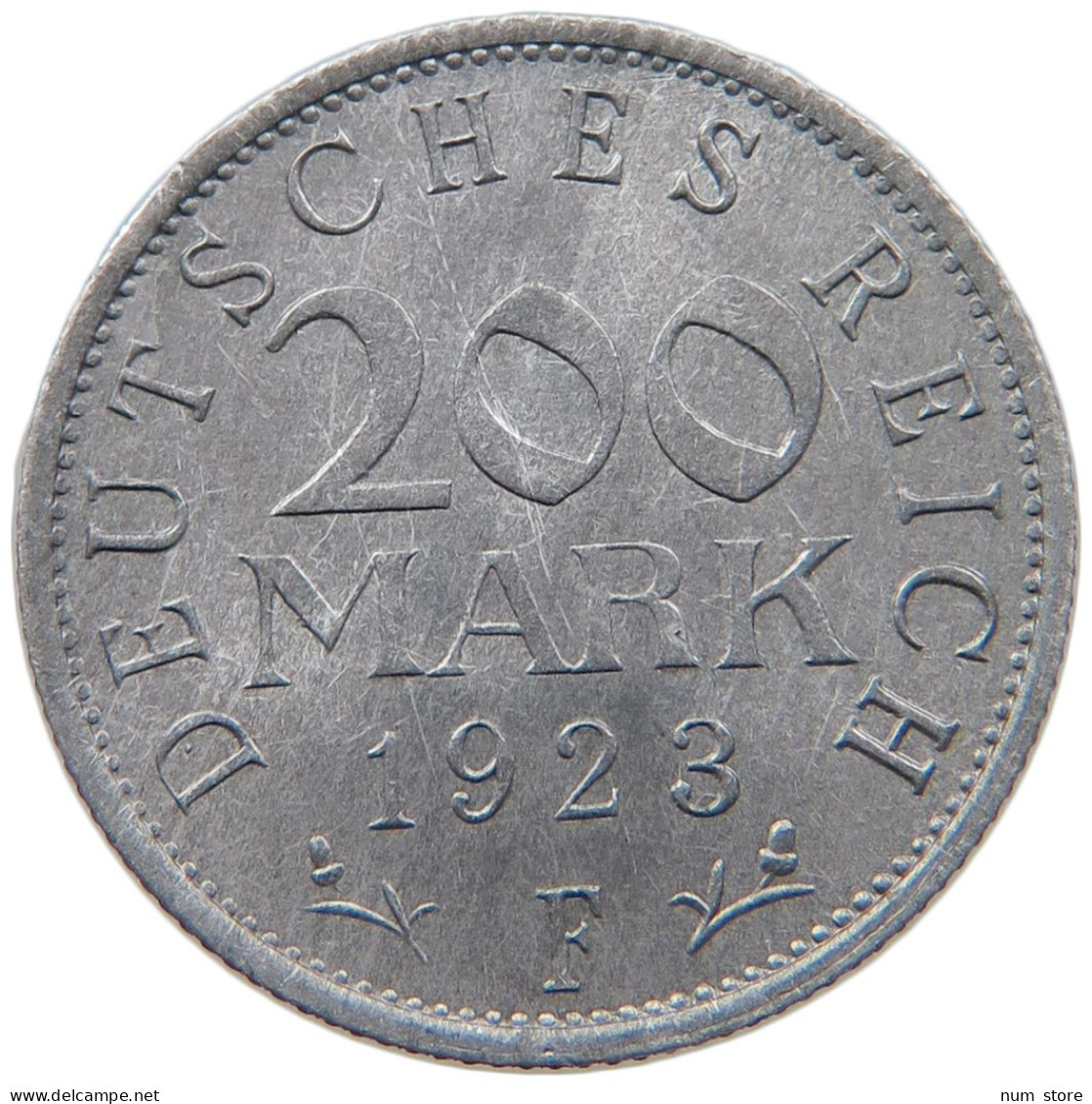 WEIMARER REPUBLIK 200 MARK 1923 F  #MA 098777 - 200 & 500 Mark