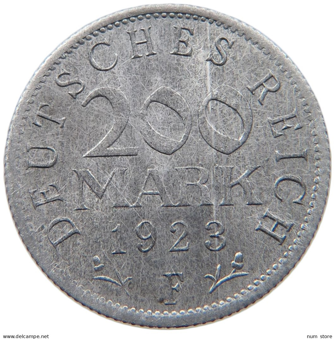 WEIMARER REPUBLIK 200 MARK 1923 F  #MA 098783 - 200 & 500 Mark