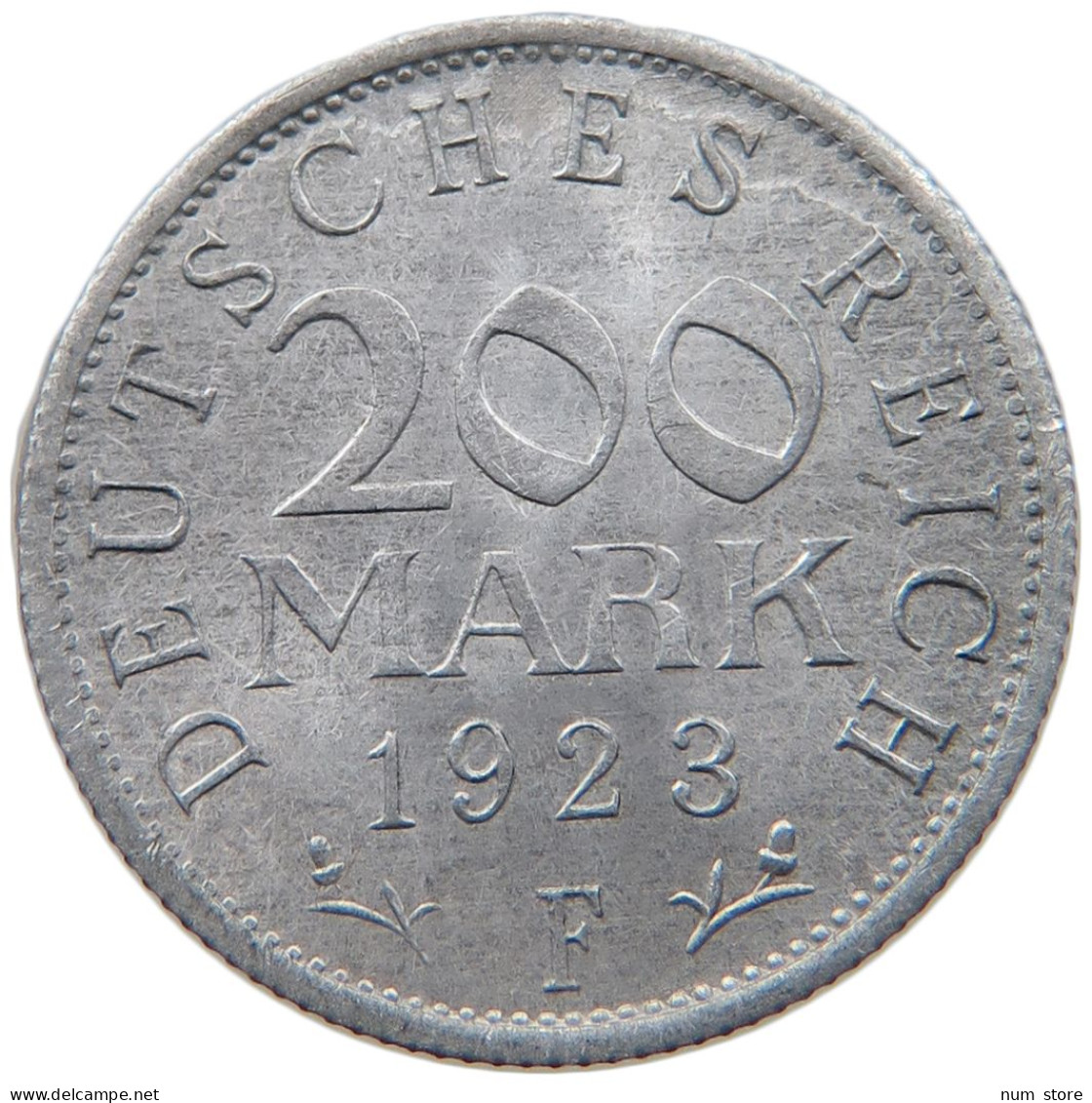 WEIMARER REPUBLIK 200 MARK 1923 F  #MA 098790 - 200 & 500 Mark