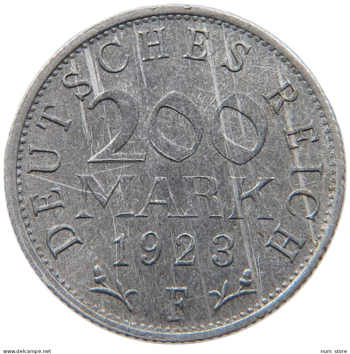 WEIMARER REPUBLIK 200 MARK 1923 F  #MA 098780 - 200 & 500 Mark