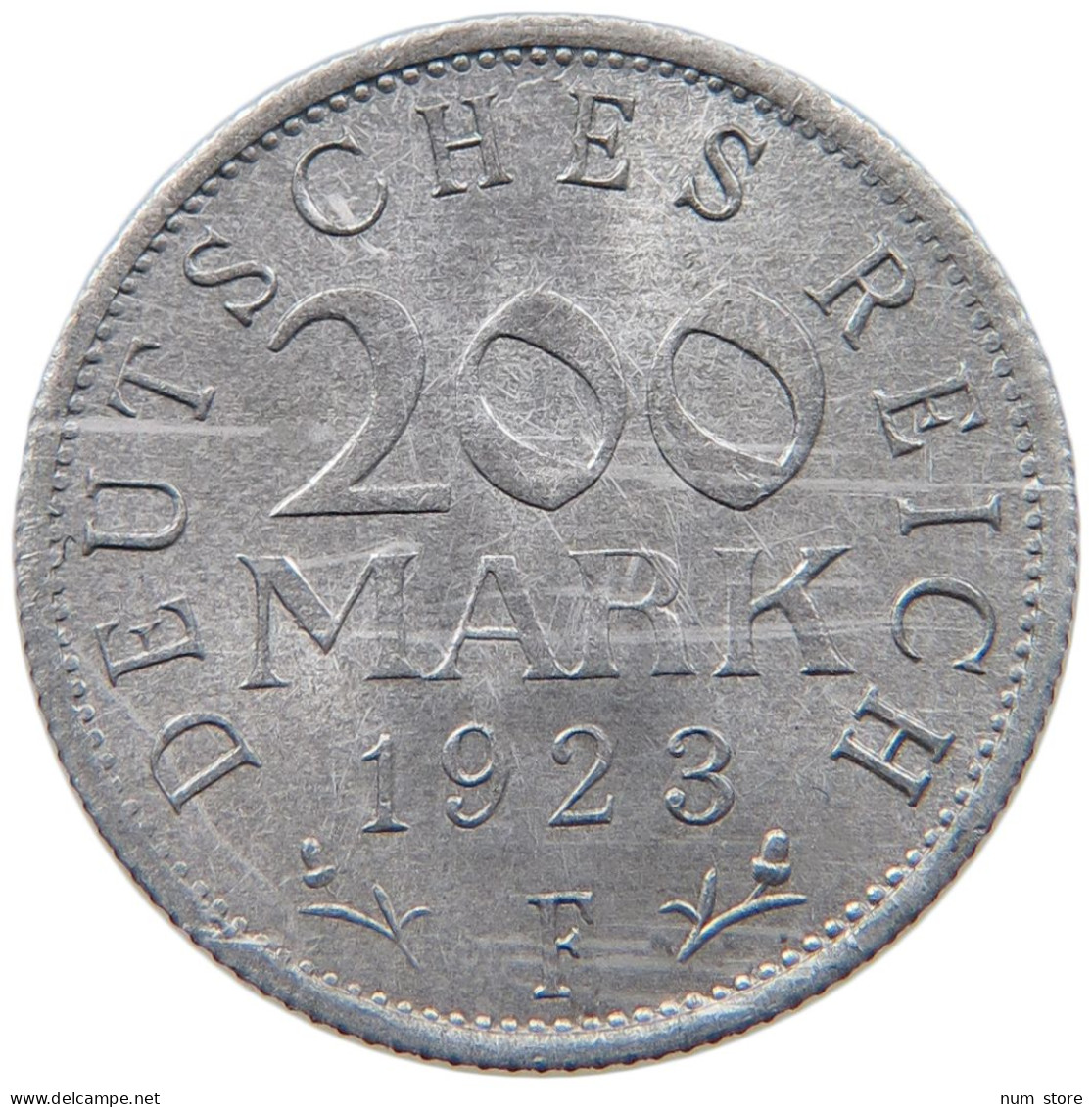 WEIMARER REPUBLIK 200 MARK 1923 F  #MA 098775 - 200 & 500 Mark