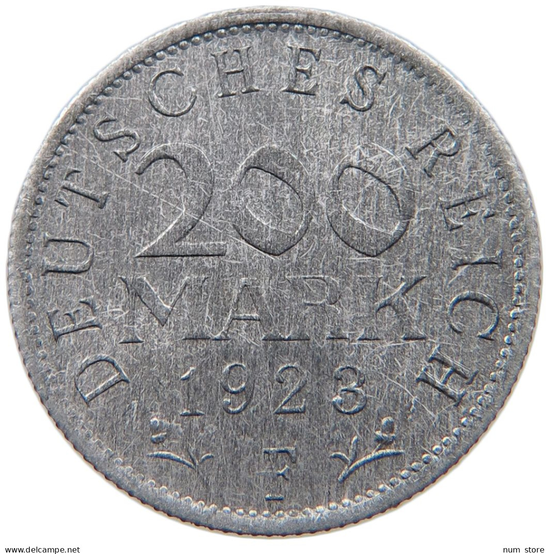 WEIMARER REPUBLIK 200 MARK 1923 F  #MA 098779 - 200 & 500 Mark