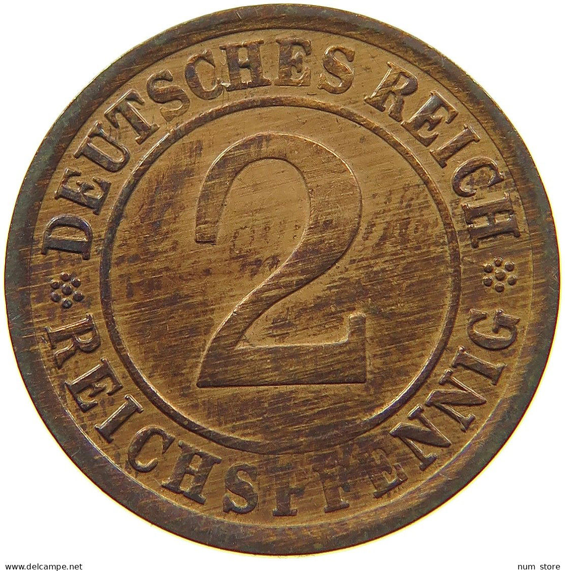 WEIMARER REPUBLIK 2 REICHSPFENNIG 1936 D  #MA 100038 - 2 Rentenpfennig & 2 Reichspfennig