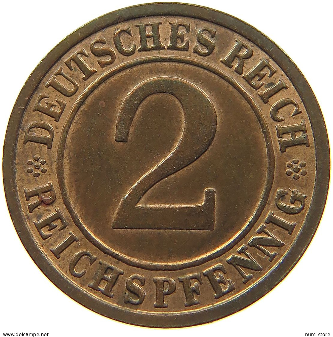 WEIMARER REPUBLIK 2 REICHSPFENNIG 1936 D  #MA 100041 - 2 Renten- & 2 Reichspfennig