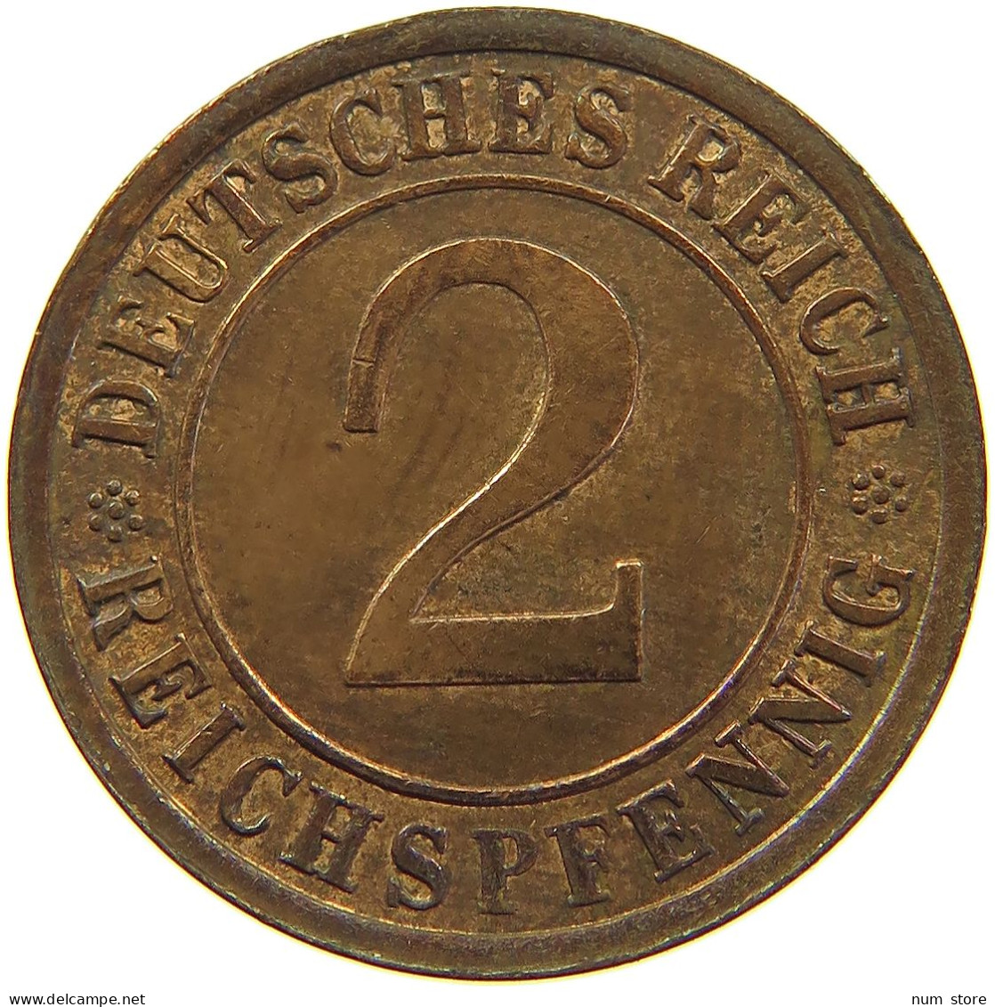 WEIMARER REPUBLIK 2 REICHSPFENNIG 1925 A  #MA 103873 - 2 Rentenpfennig & 2 Reichspfennig