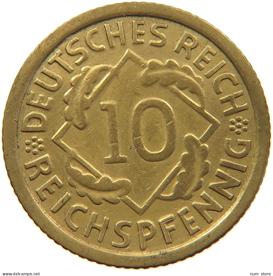 WEIMARER REPUBLIK 10 PFENNIG 1936 G  #MA 098924 - 10 Rentenpfennig & 10 Reichspfennig