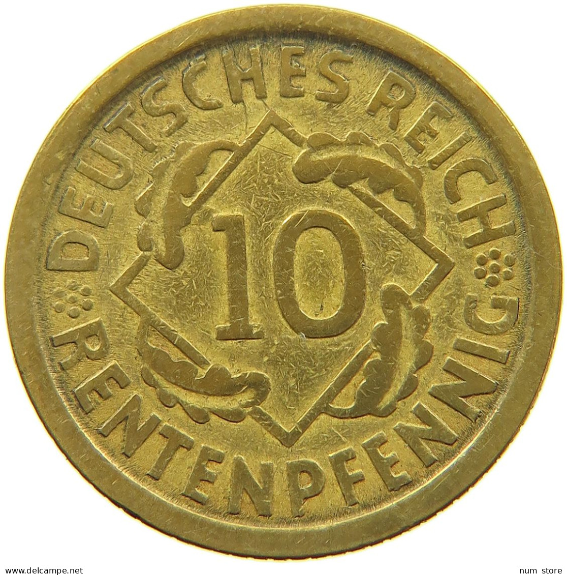 WEIMARER REPUBLIK 10 RENTENPFENNIG 1923 G  #MA 098940 - 10 Rentenpfennig & 10 Reichspfennig