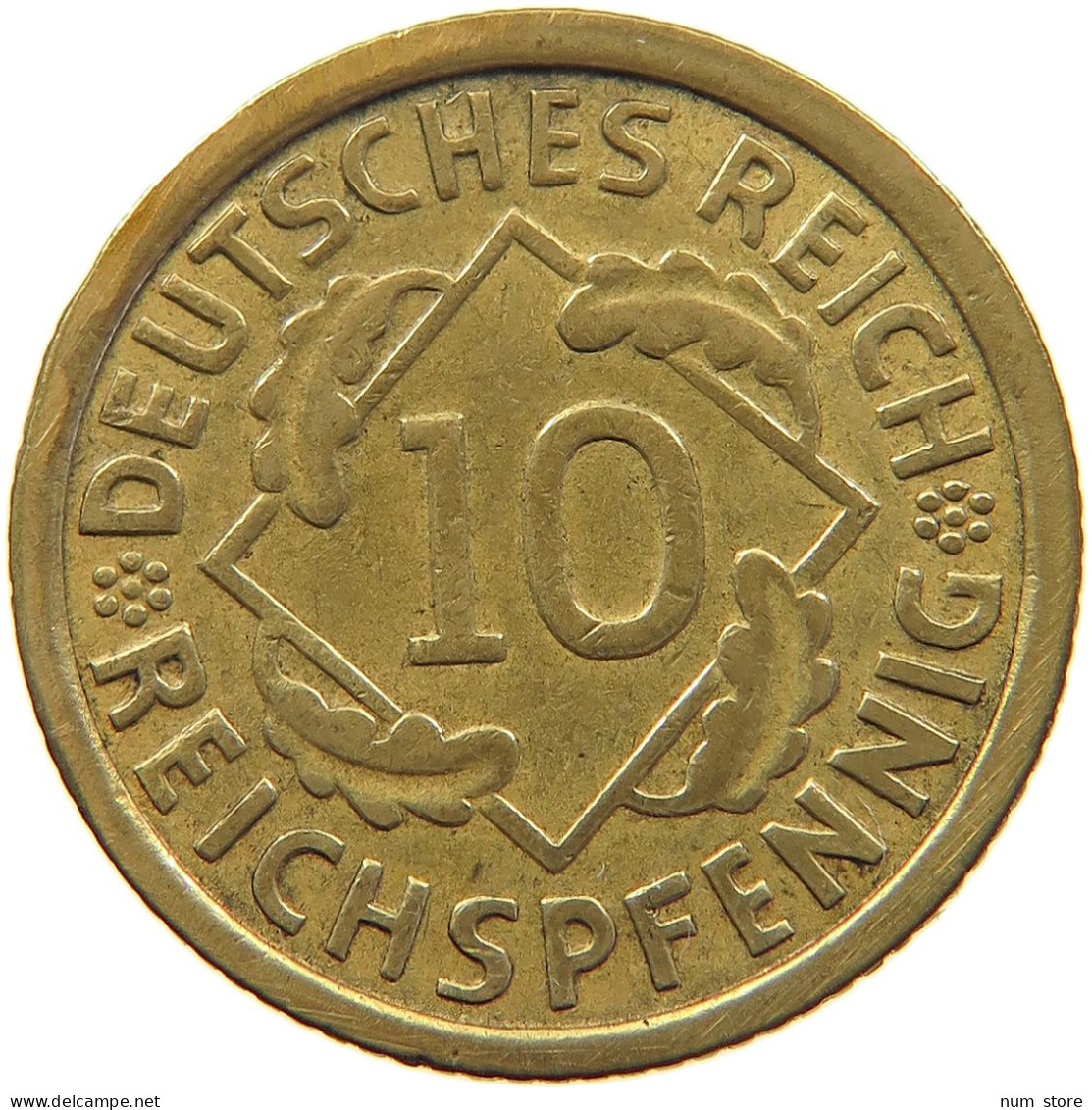 WEIMARER REPUBLIK 10 PFENNIG 1935 G  #MA 098927 - 10 Rentenpfennig & 10 Reichspfennig