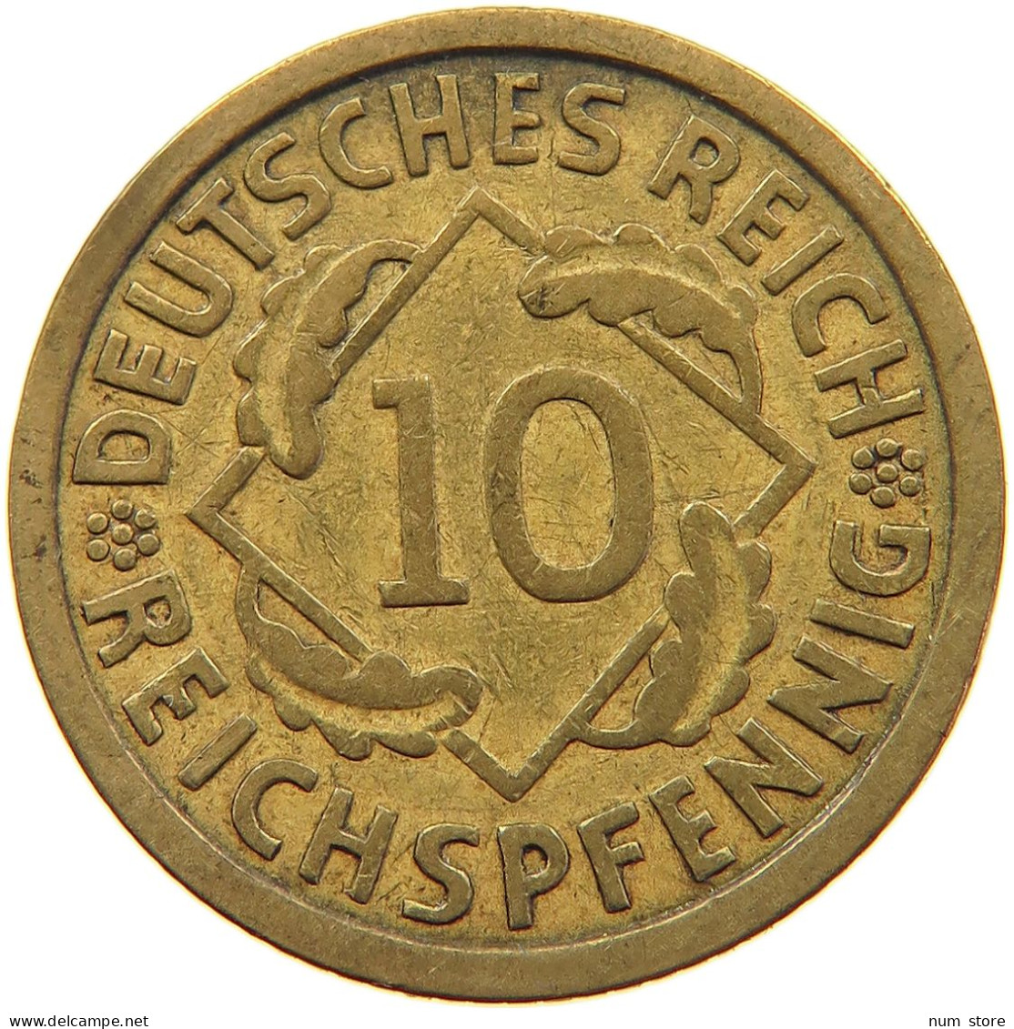 WEIMARER REPUBLIK 10 PFENNIG 1931 A  #MA 098920 - 10 Rentenpfennig & 10 Reichspfennig