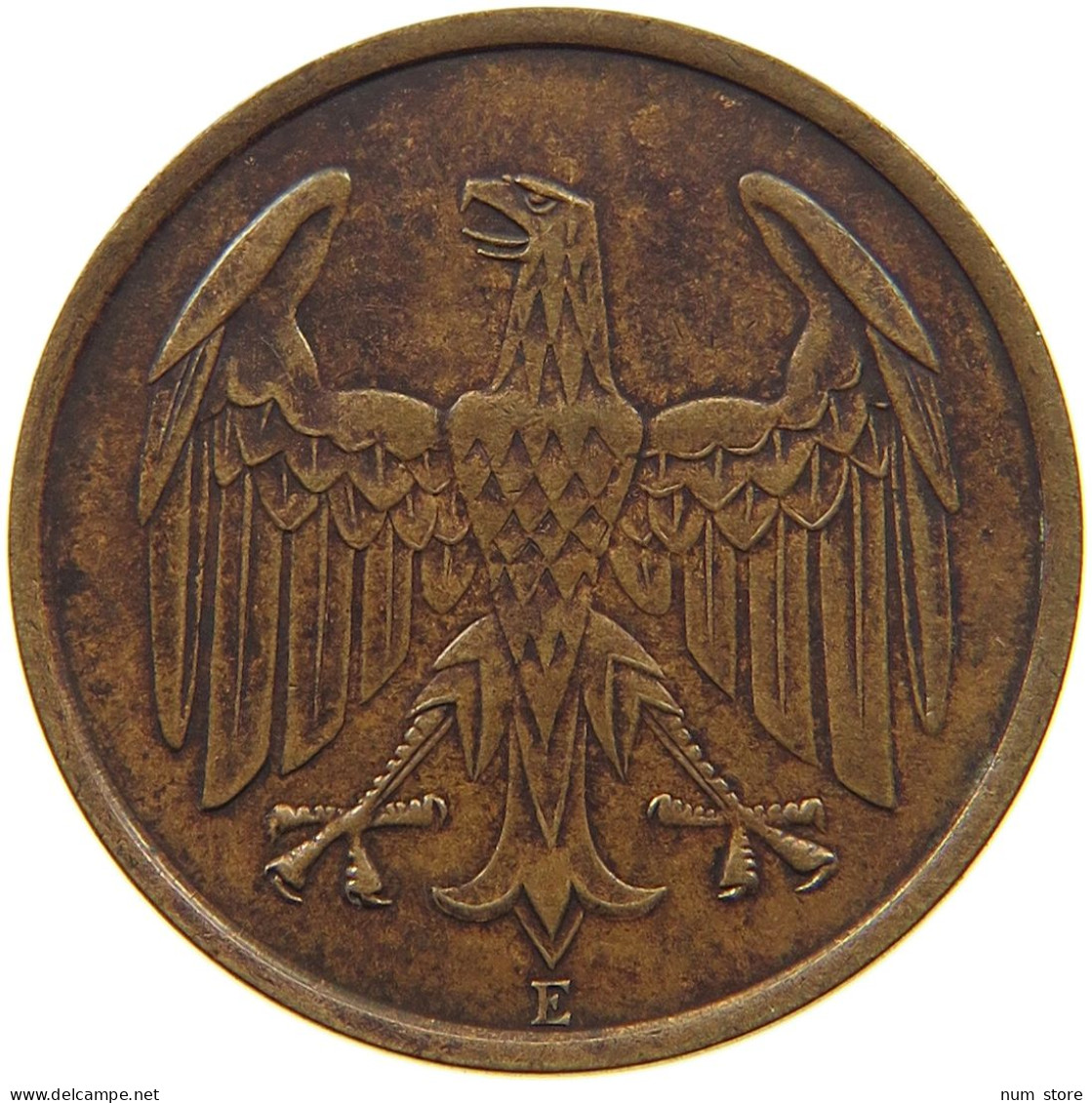 WEIMAR 4 PFENNIG 1932 E J.315, 4 REICHSPFENNIG 1932 #MA 001998 - 4 Reichspfennig