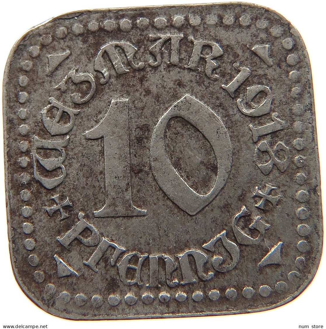 WEIMAR 10 PFENNIG 1918  #MA 067982 - 10 Renten- & 10 Reichspfennig