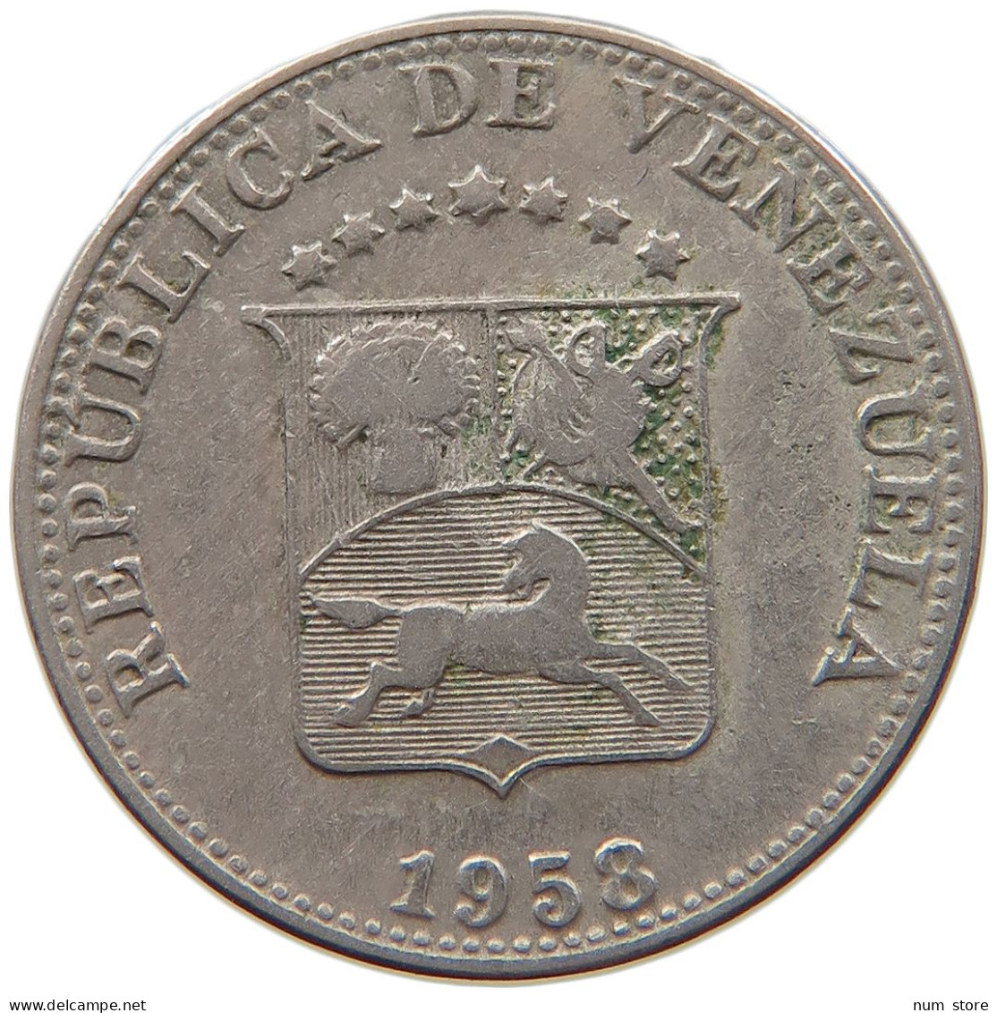 VENEZUELA 5 CENTIMOS 1958  #MA 067208 - Venezuela