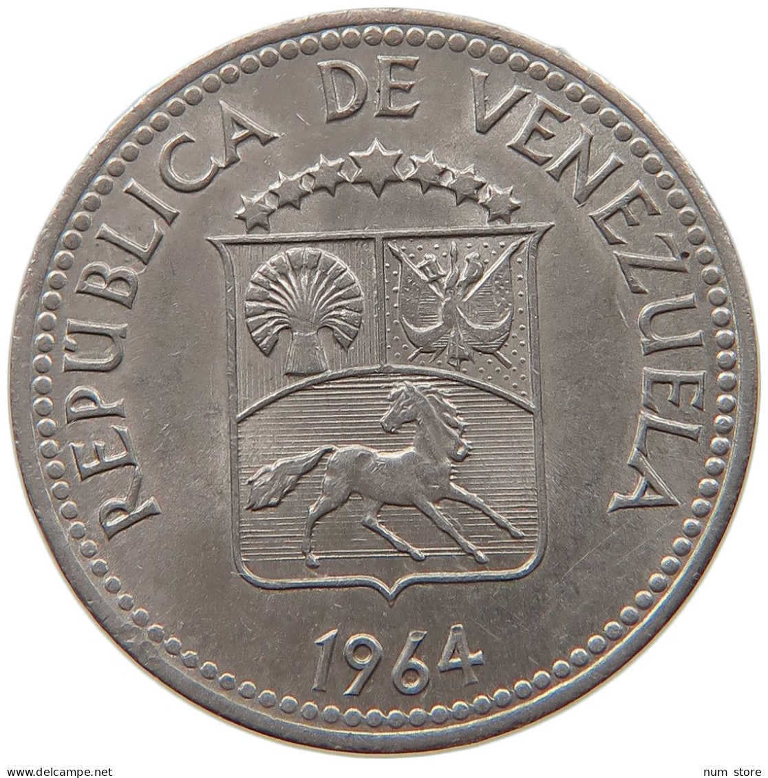 VENEZUELA 5 CENTIMOS 1964  #MA 067209 - Venezuela