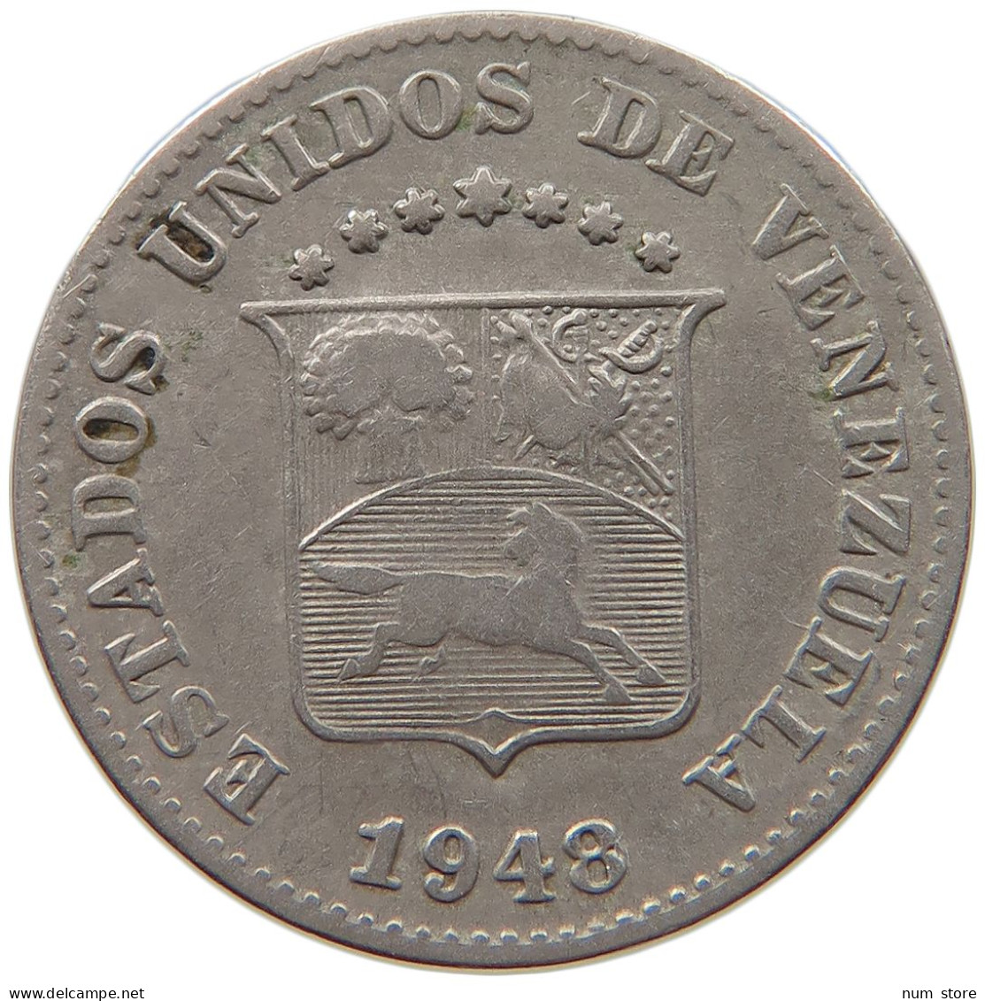 VENEZUELA 5 CENTIMOS 1948  #MA 067203 - Venezuela