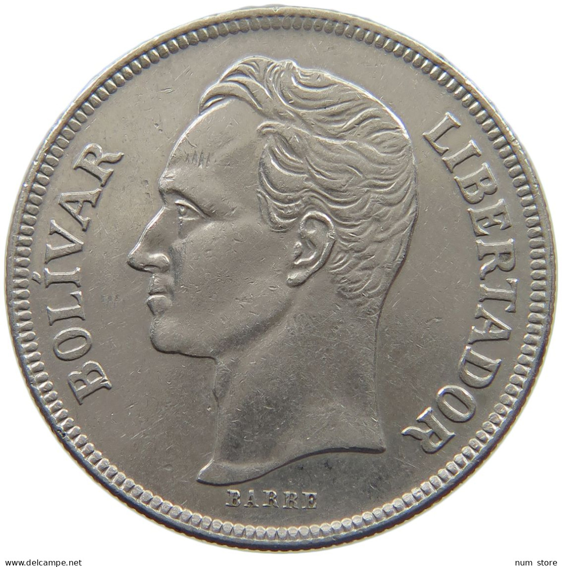 VENEZUELA 5 BOLIVARES 1977  #MA 025391 - Venezuela