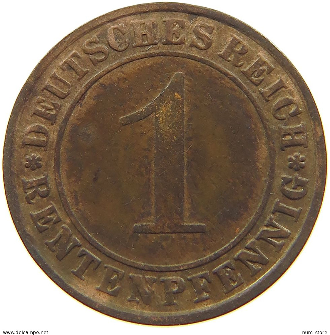 WEIMARER REPUBLIK RENTENPFENNIG 1923 G  #MA 022644 - 1 Rentenpfennig & 1 Reichspfennig