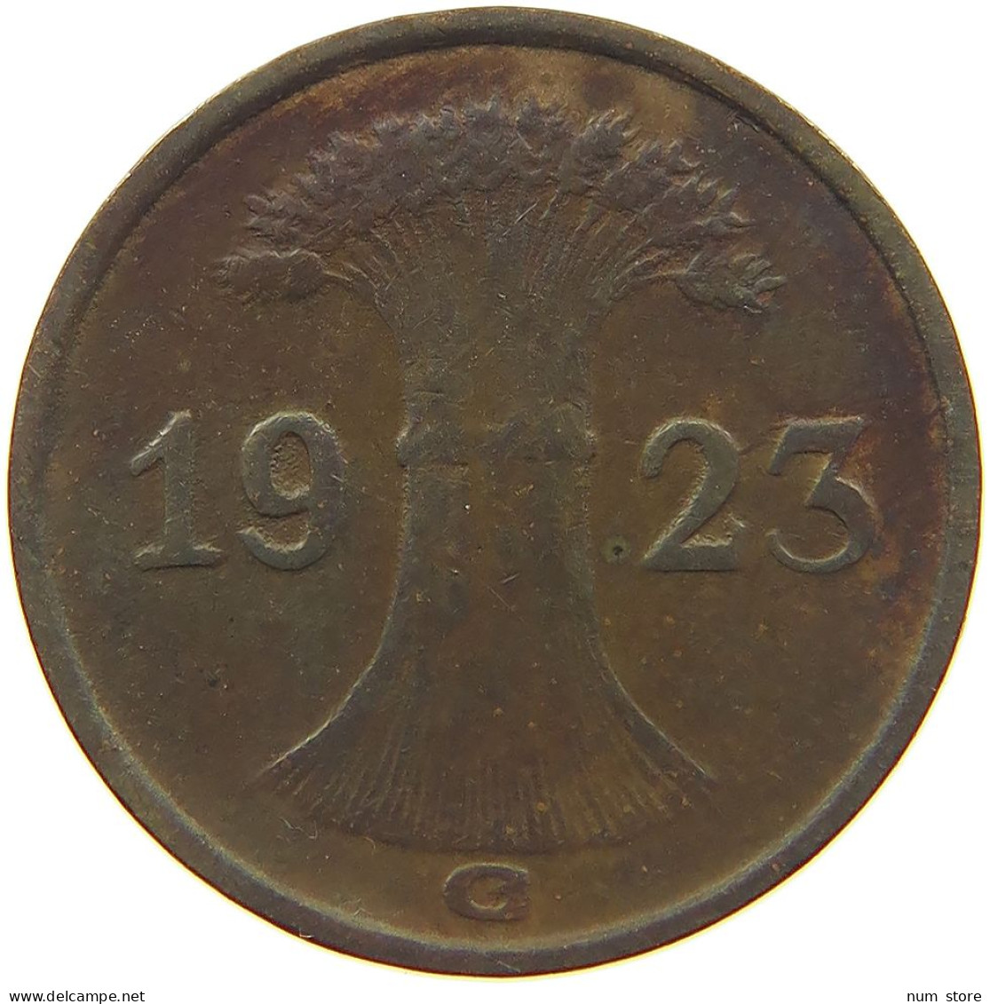 WEIMARER REPUBLIK RENTENPFENNIG 1923 G  #MA 022644 - 1 Renten- & 1 Reichspfennig