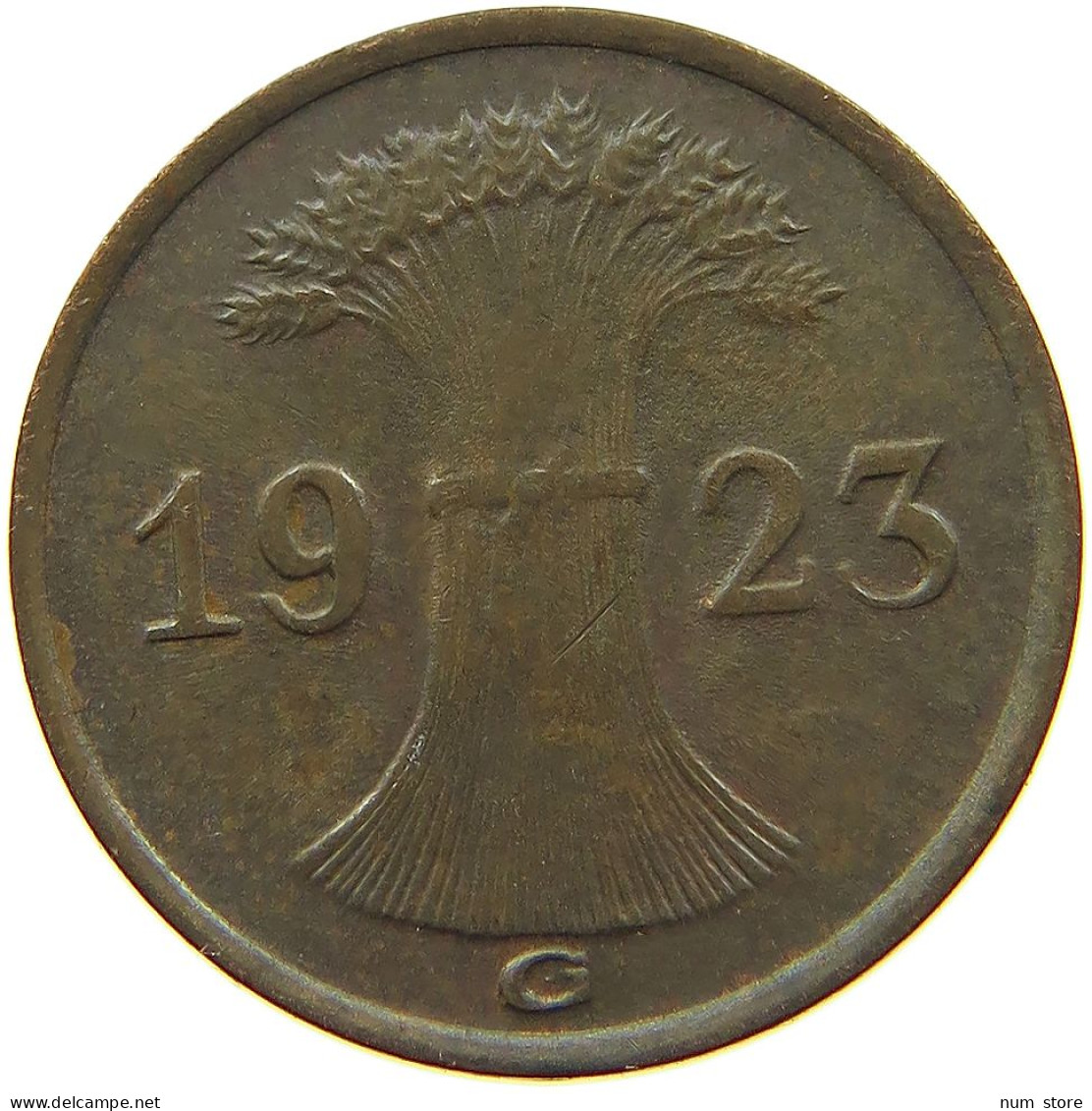 WEIMARER REPUBLIK RENTENPFENNIG 1923 G  #MA 100188 - 1 Renten- & 1 Reichspfennig