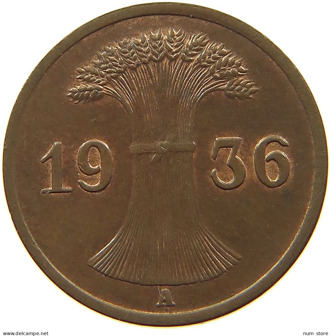 WEIMARER REPUBLIK REICHSPFENNIG 1936 A  #MA 100187 - 1 Rentenpfennig & 1 Reichspfennig